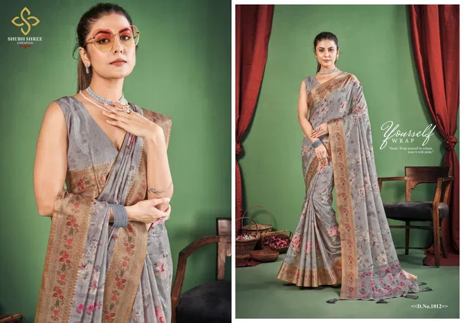 Toral Dizital By Shubh Shree Dola Silk Designer Sarees Exporters In India